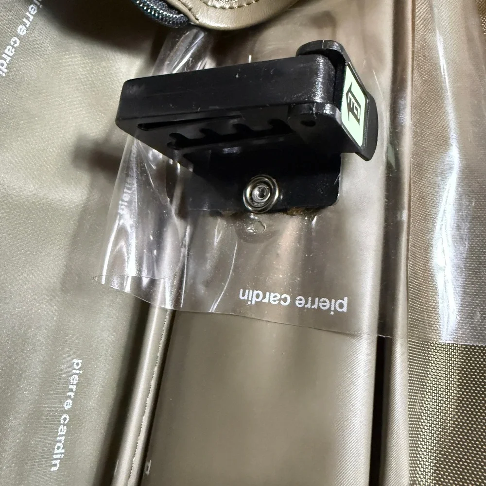 Pierre Cardin vtg Olive Green Nylon Garment Bag Travel Suit Carrier H Rosenfeld‎